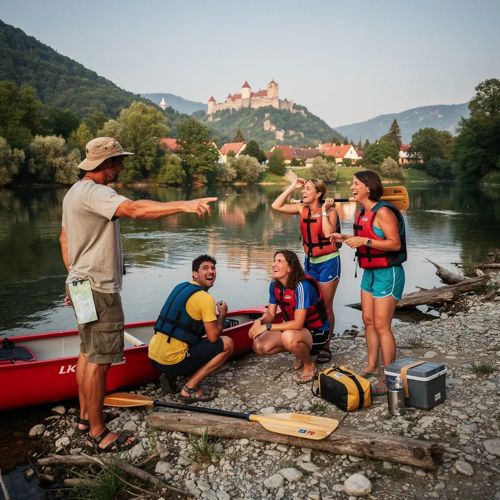 A close-up of traditional Slovak cuisine served on a table, highlighting local ingredients and culinary presentation.